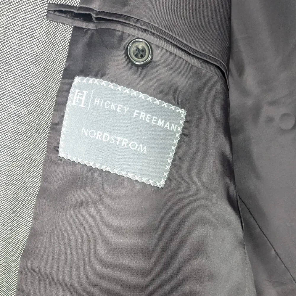 Hickey Freeman Blazer Mens 44 Long Loro Piana Tasmanian Wool Made USA Nordstrom